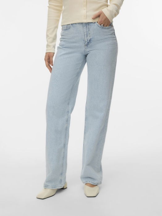 VERO MODA Женские Джинсы Light Blue Denim Tessa Wide [2]