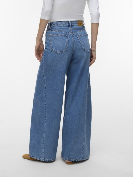 VERO MODA Женские Джинсы Medium Blue Denim Annet Wide Leg [3]