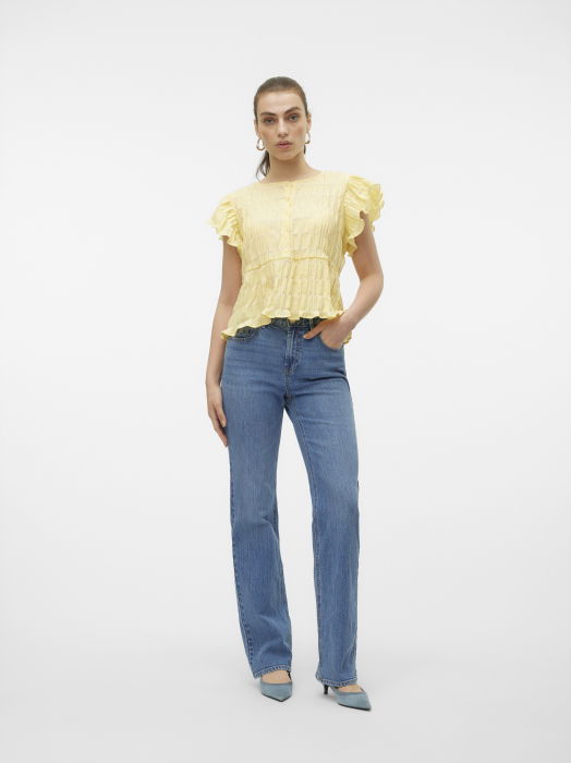 Vero Moda Blugi Albastri TESSA Straight Femei [7]