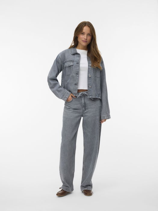 VERO MODA Женские Джинсы Medium Grey Denim Estelle Barrel [2]