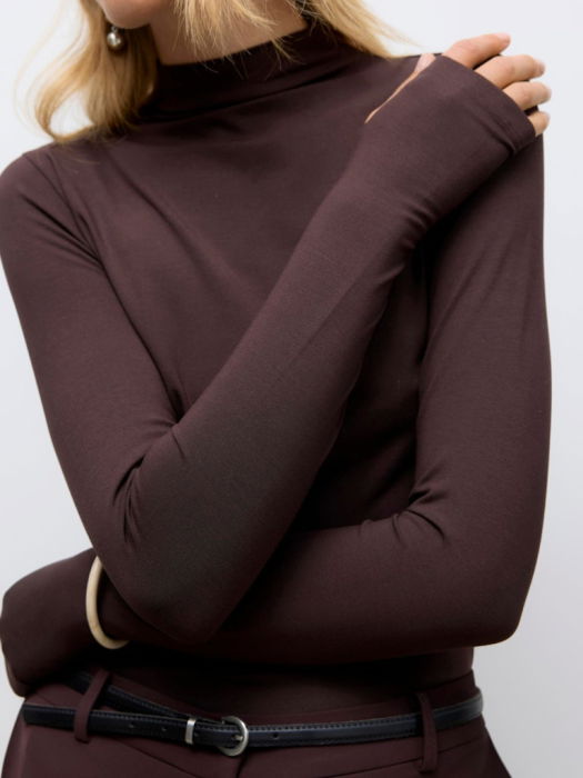 Vero Moda Водолазка Chocolate Plum  [3]