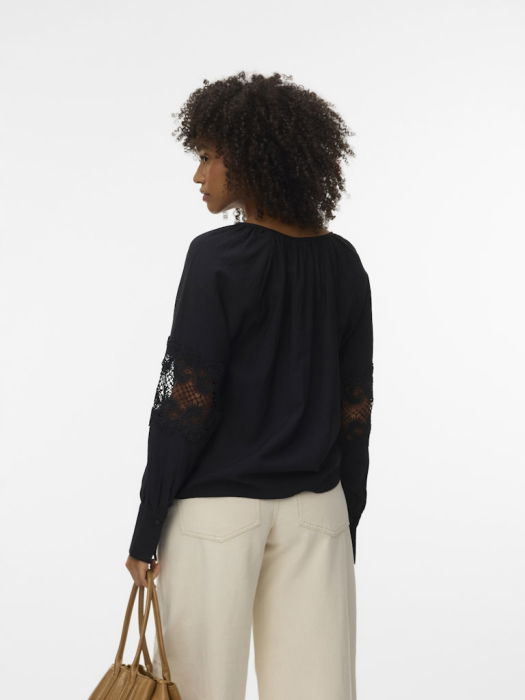 Vero Moda Женская Рубашка Чёрная Regular [3]