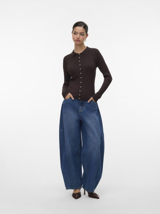 Vero Moda Cardigan Maro Inchis  Femei [1]