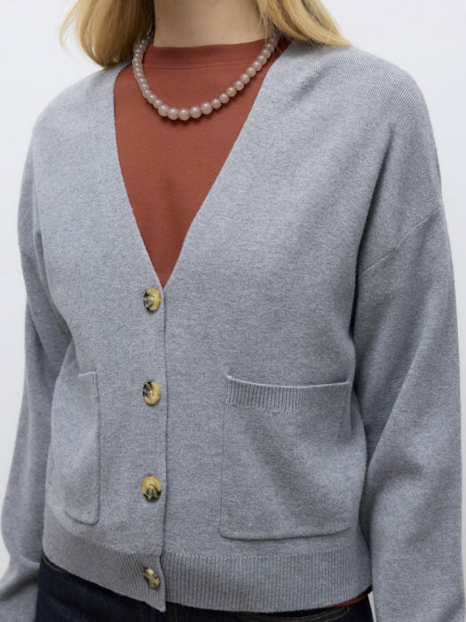 Vero Moda Cardigan Gri Deschis  Femei [5]
