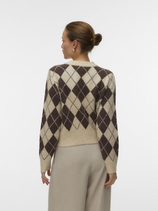 Vero Moda Cardigan Maro Inchis  Femei [4]