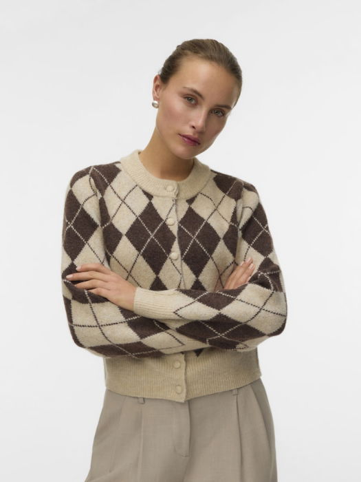 Vero Moda Cardigan Maro Inchis  Femei [2]