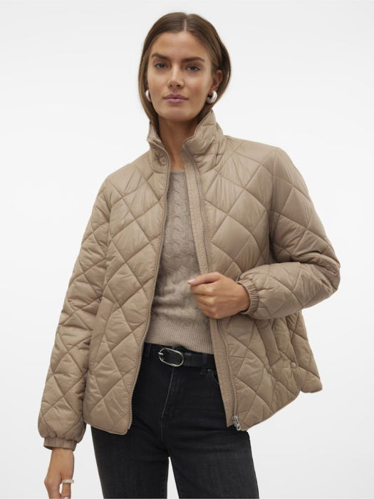 Vero Moda Geaca Bej  Femei [3]