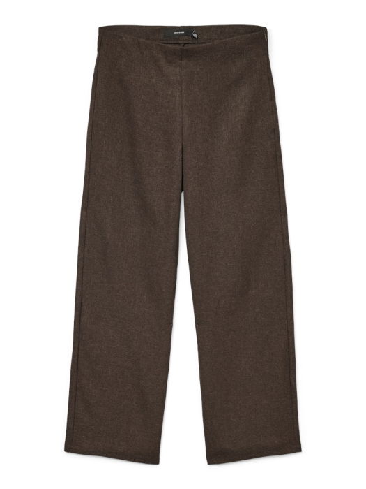 Vero Moda Pantaloni Maro Inchis Wide Femei [6]