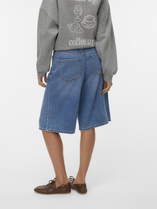 VERO MODA Женские Шорты Medium Blue Denim Regular [4]