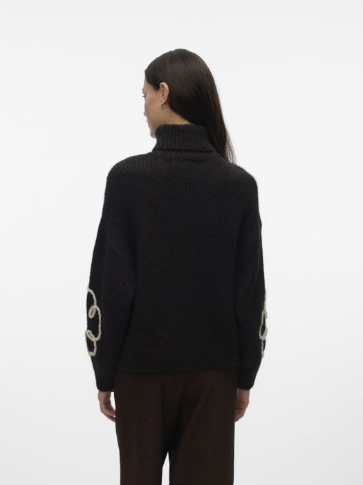 Vero Moda Pulover Maro Inchis  Femei [5]