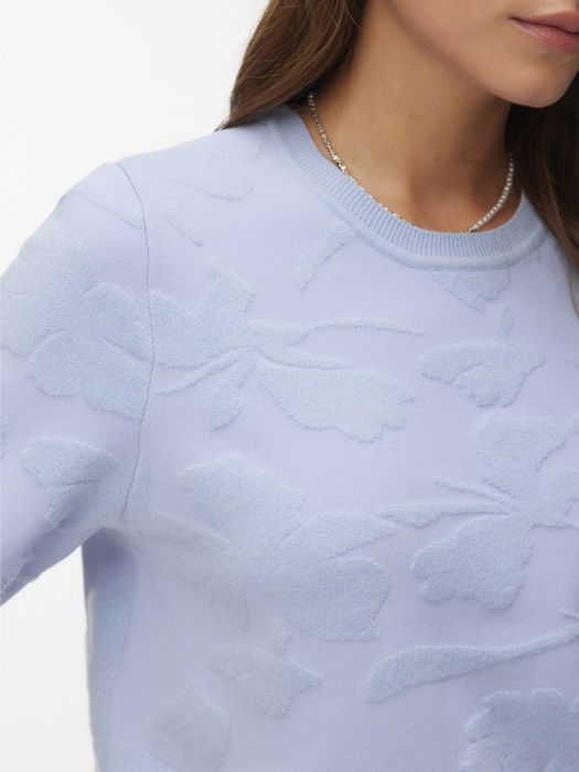 Pulover Cu Maneca Scurta Albastru Femei [3]