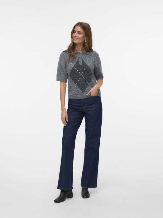 Vero Moda Свитер С Коротким Рукавом Gri Deschis  [1]