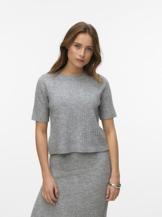 Vero Moda Pulover Cu Maneca Scurta Gri Deschis  Femei [2]