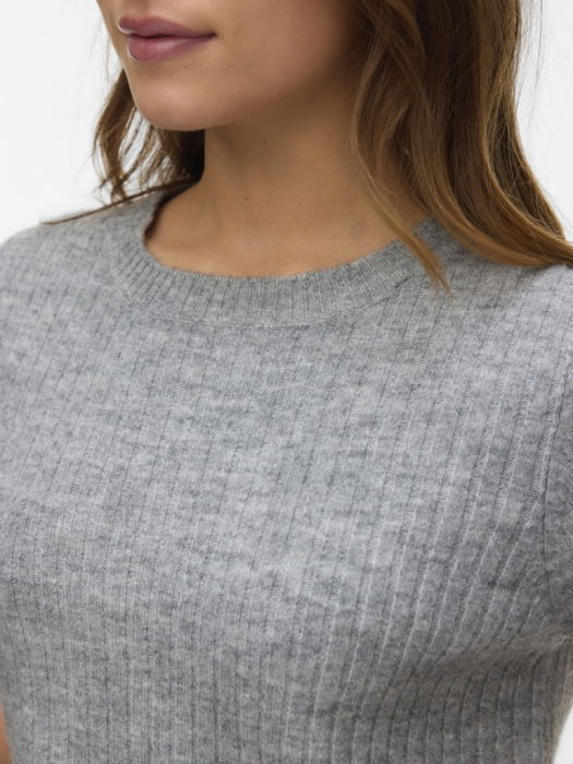Vero Moda Pulover Cu Maneca Scurta Gri Deschis  Femei [4]