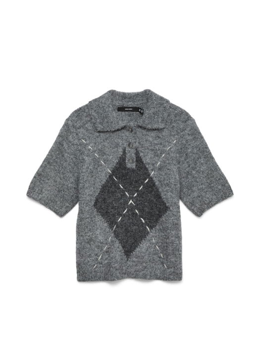 Vero Moda Свитер С Коротким Рукавом Gri Deschis  [5]