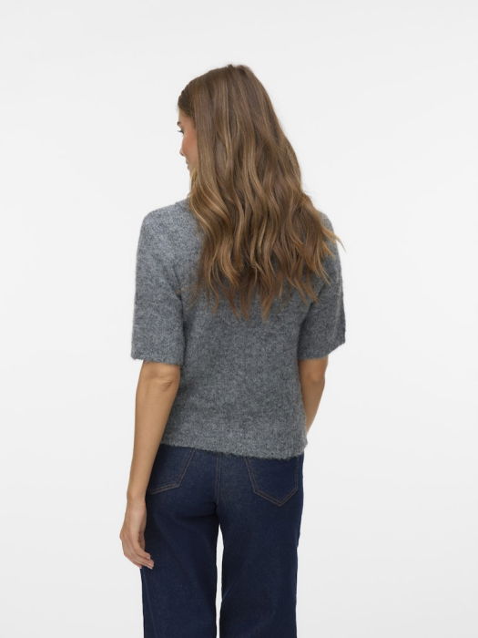 Vero Moda Свитер С Коротким Рукавом Gri Deschis  [4]