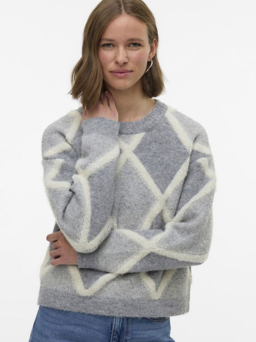 Vero Moda Свитер Medium Grey Melange Birch  [2]