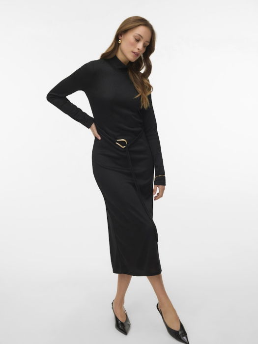 VERO MODA Женское Платье Black Solid  [2]