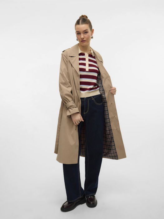 Vero Moda Тренчкот Silver Mink  [2]