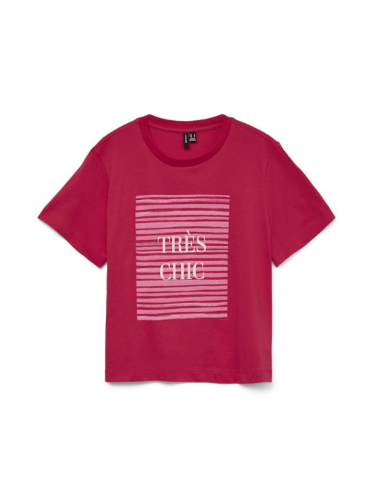 Vero Moda Женская Футболка Вишнево-Красная Regular [5]