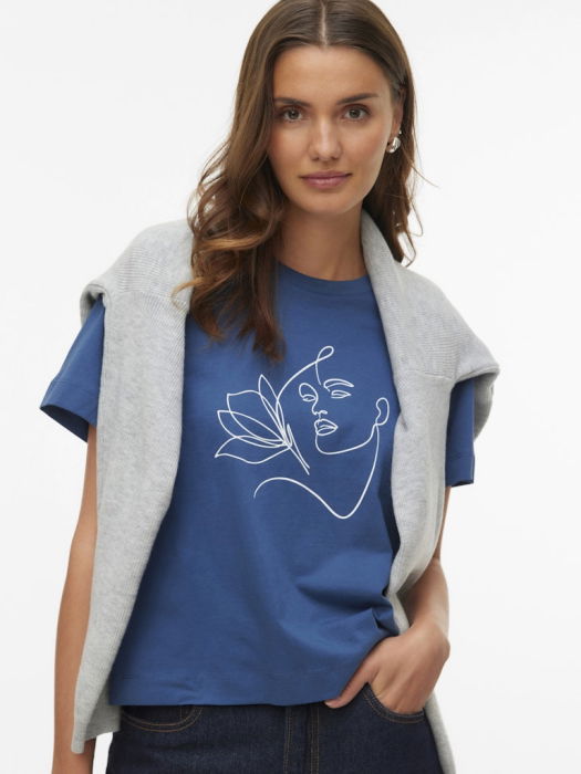 Vero Moda Tricou Albastru  Femei [2]