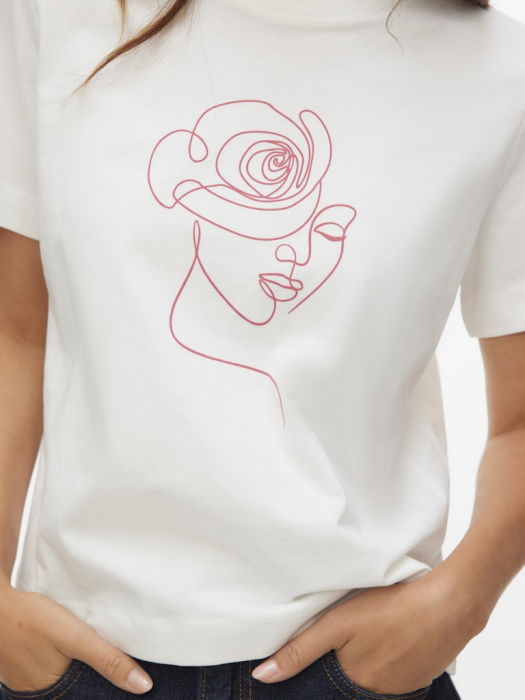 Vero Moda Tricou Alb  Femei [2]