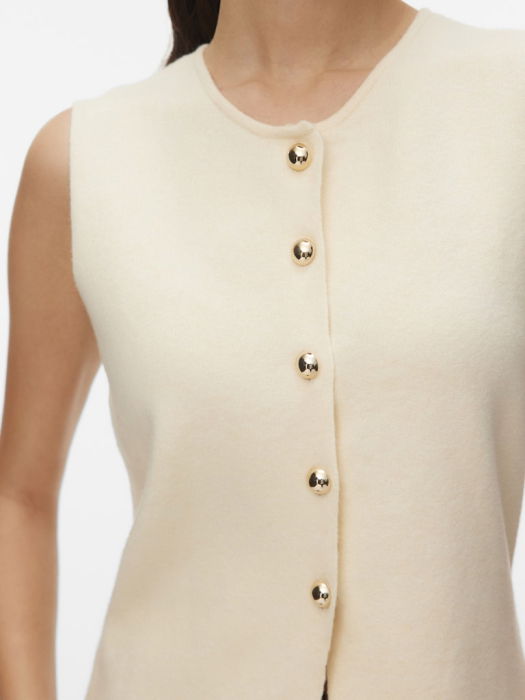 Vero Moda Женский Жилет Бежевый Regular [3]