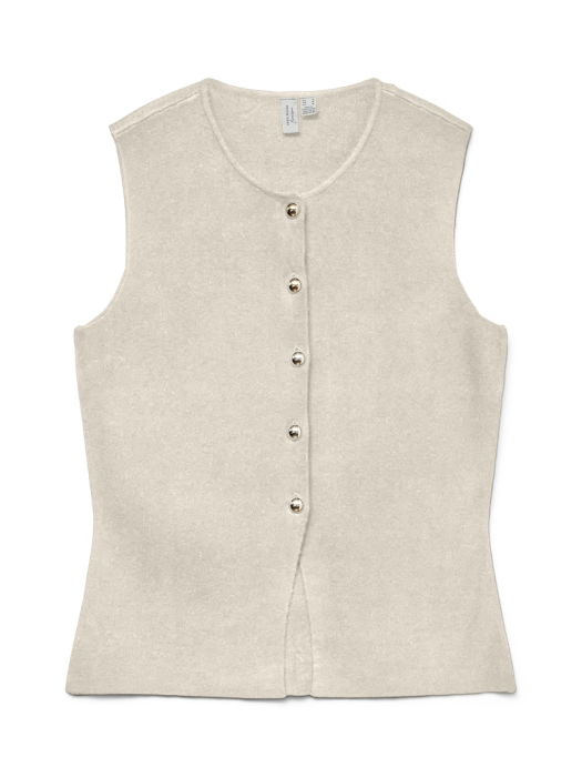 Vero Moda Женский Жилет Бежевый Regular [5]