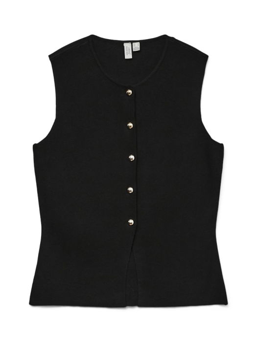 Vero Moda Женский Жилет Чёрный Regular [5]