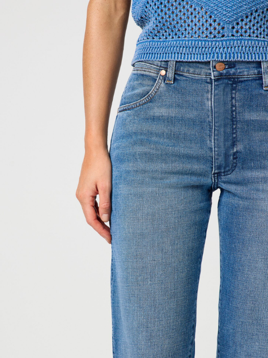 Wrangler Blugi Albastri SUNSET Straight Femei - 499 Lei [3]