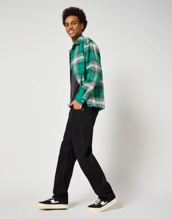 Wrangler Blugi Negri FRONTIER Relaxed Straight Barbati [4]