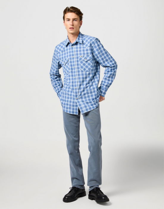 Wrangler Мужские Джинсы Синие Regular Straight [5]