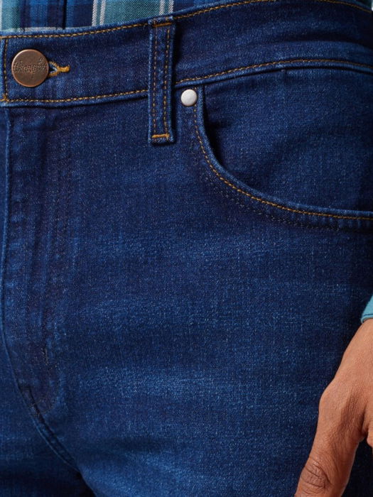 Wrangler Мужские Джинсы Синие Slim Tapered [4]