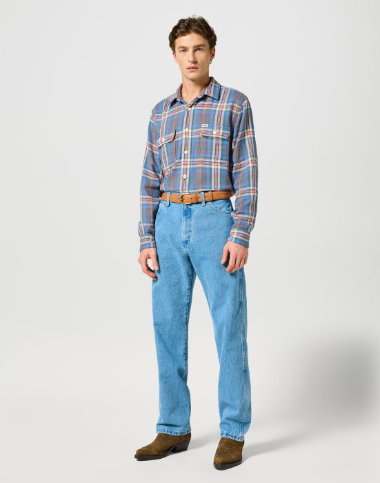 Wrangler Мужские Джинсы Синие Regular Bootcut [3]