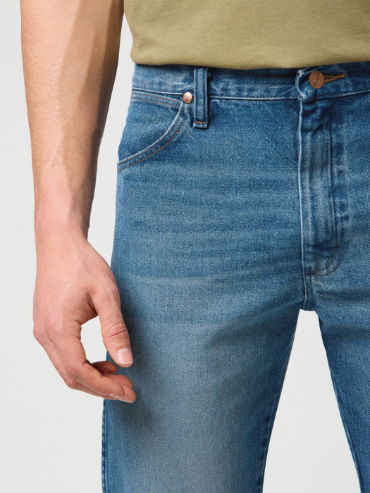 Wrangler Blugi Albastri 13MWZ Original Regular Bootcut Barbati [4]