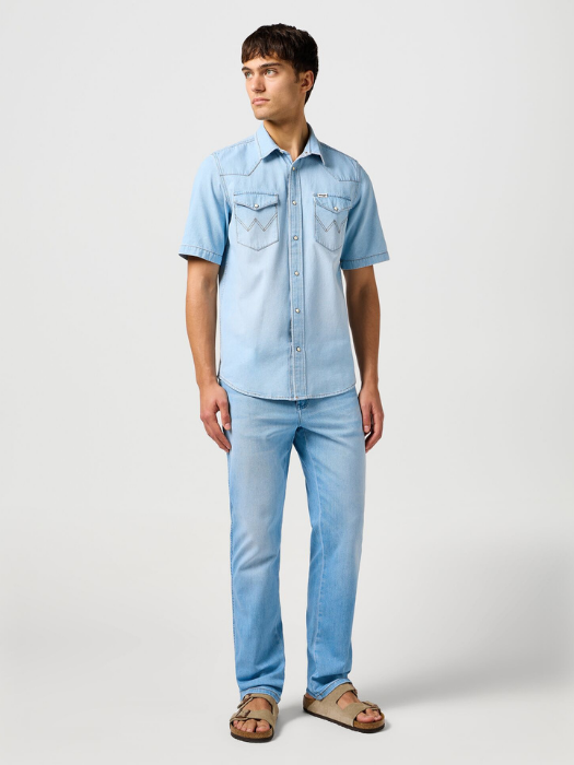 Wrangler Мужские Джинсы Светло-Синие TEXAS Authentic Straight [5]