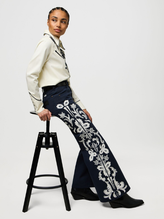 Wrangler Джинсы Dark Navy 70s Flare Flare [6]