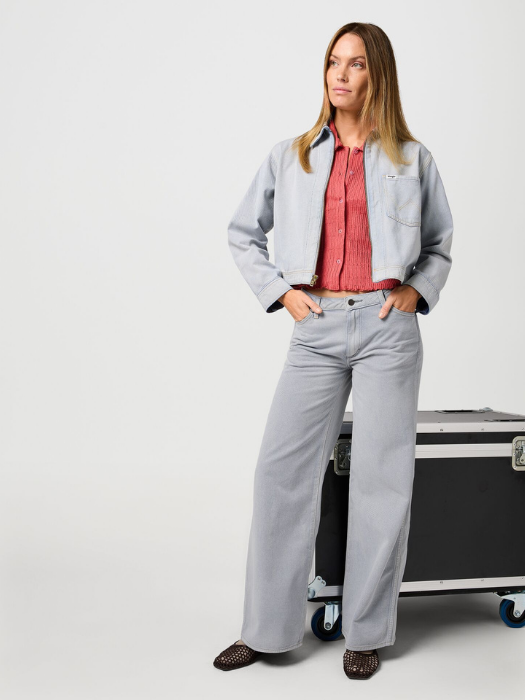 Wrangler Женские Джинсы Светло-Серые WORLD WIDE Wide Leg [6]