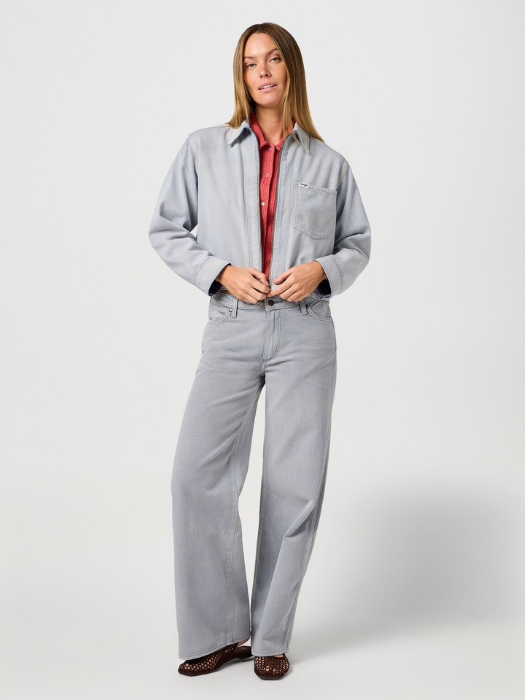 Wrangler Женские Джинсы Светло-Серые WORLD WIDE Wide Leg [5]