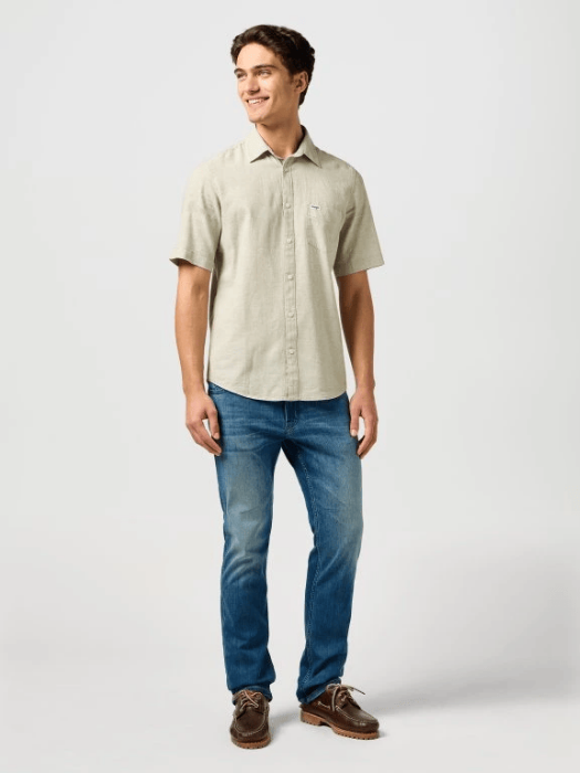 Wrangler Мужские Джинсы Синие GREENSBORO Regular Straight [5]