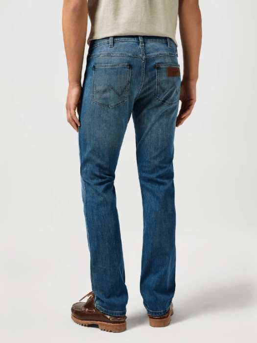 Wrangler Мужские Джинсы Синие GREENSBORO Regular Straight [2]