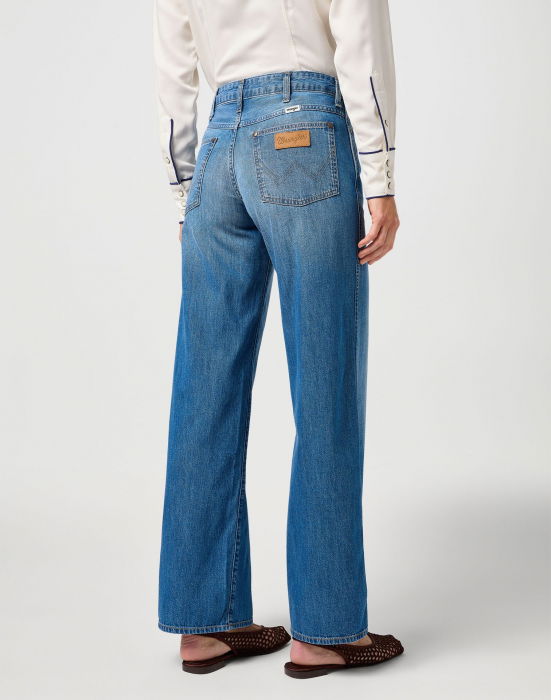 Wrangler Женские Джинсы Синие WORLD WIDE Wide Leg [2]