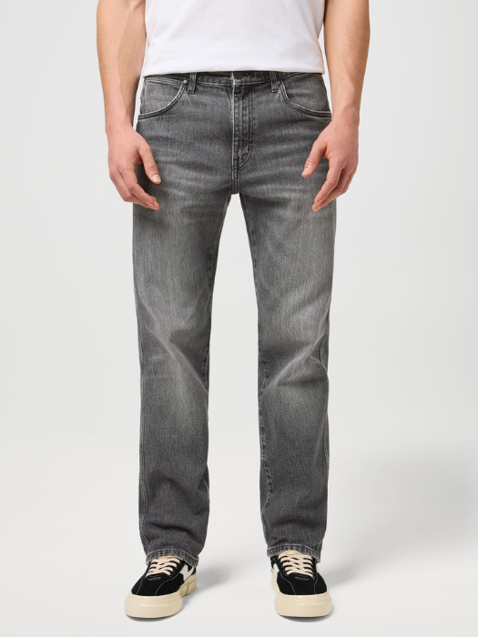 Wrangler Blugi Gri Deschis FRONTIER Relaxed Straight Barbati [2]