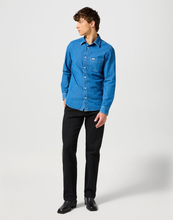 Wrangler Мужские Джинсы Чёрные 13MWZ Original Regular Bootcut [2]