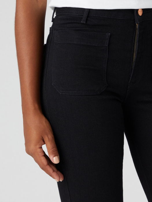 Wrangler Женские Джинсы Чёрные FLARE Flare [4]