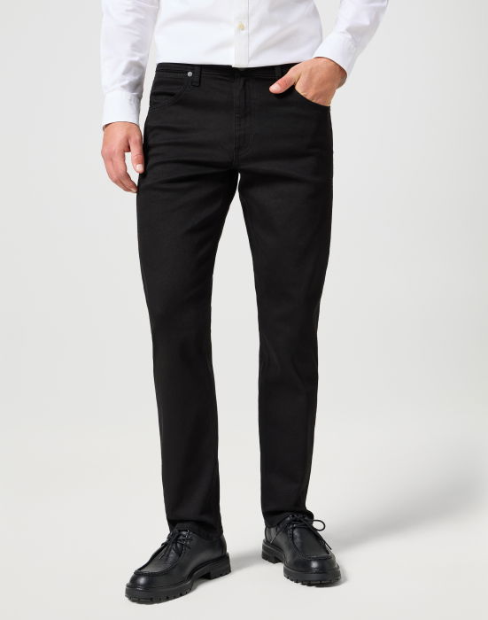 Wrangler Blugi Negri GREENSBORO Regular Straight Barbati [2]