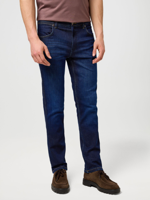 Wrangler Мужские Джинсы Синие GREENSBORO Regular Straight [4]