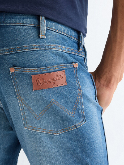Wrangler Мужские Джинсы Синие LARSTON Slim Tapered [5]