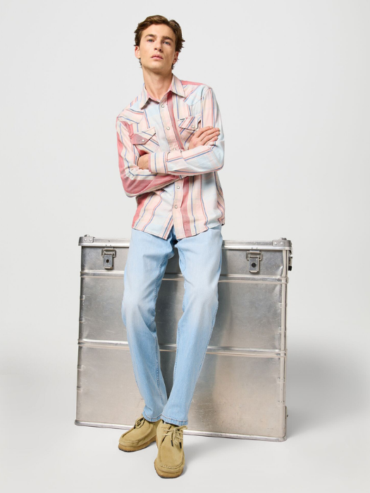 Wrangler Мужские Джинсы Светло-Синие GREENSBORO Regular Straight [6]