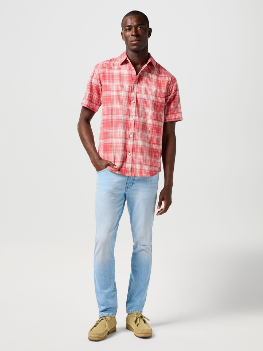 Wrangler Blugi Albastri Deschisi LARSTON Slim Tapered Barbati [5]